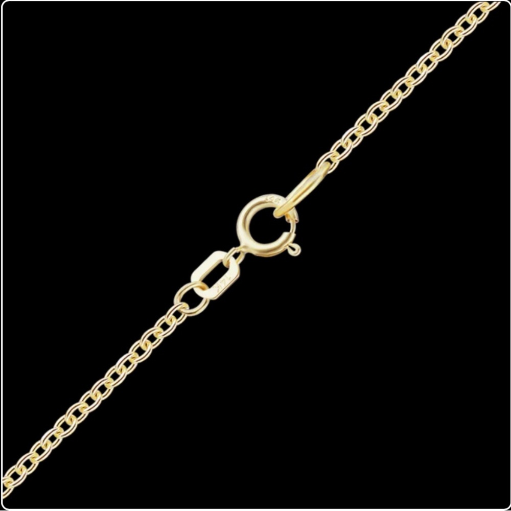 NWT 18” 1.05mm 14K Gold Cable Chain Necklace for Pendant or Charm